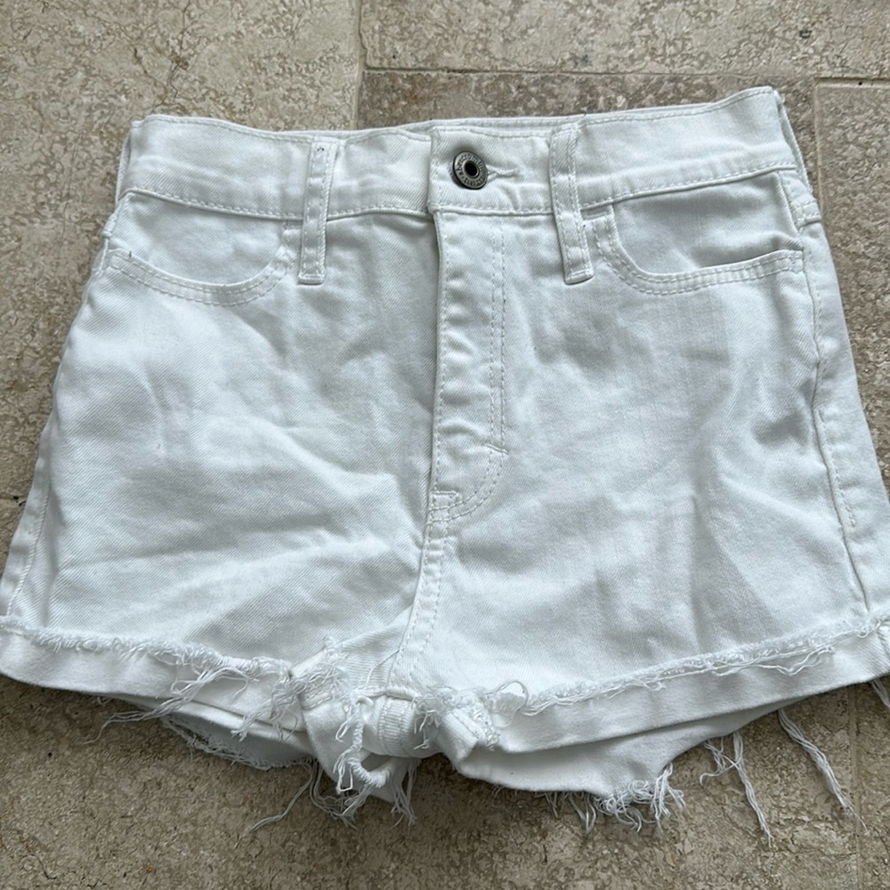 Kids Abercrombie white jeans shorts